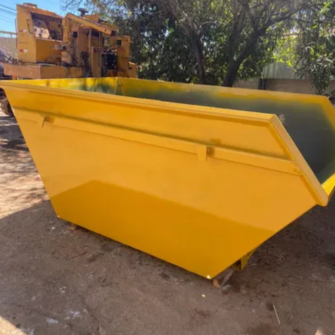 Caçamba de 7m³ amarela